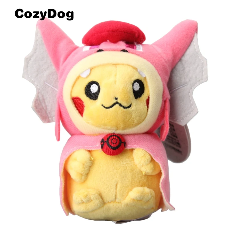 Аниме Мега Pikazard Magikarp блестящие Gyarados Pikachu костюм плюшевые игрушки брелок Мягкая кукла игрушки для детей подарок
