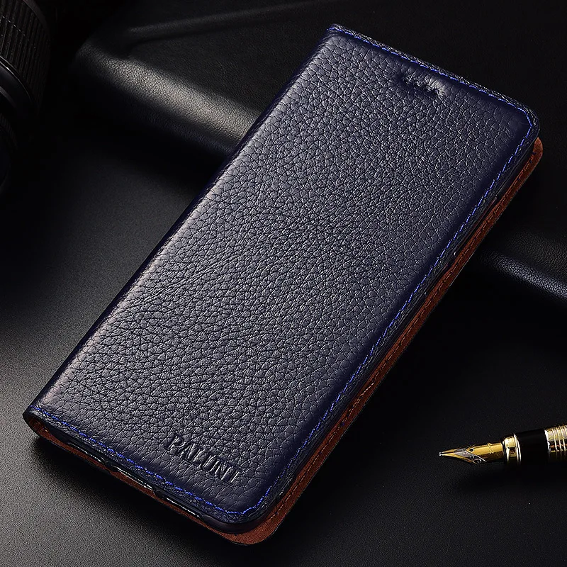 Flip Stand Litchi Genuine Leather Case For Huawei Honor 9 9i 10 10i 20i 20 20s Pro Lite Cover Mobile Phone | Мобильные телефоны и