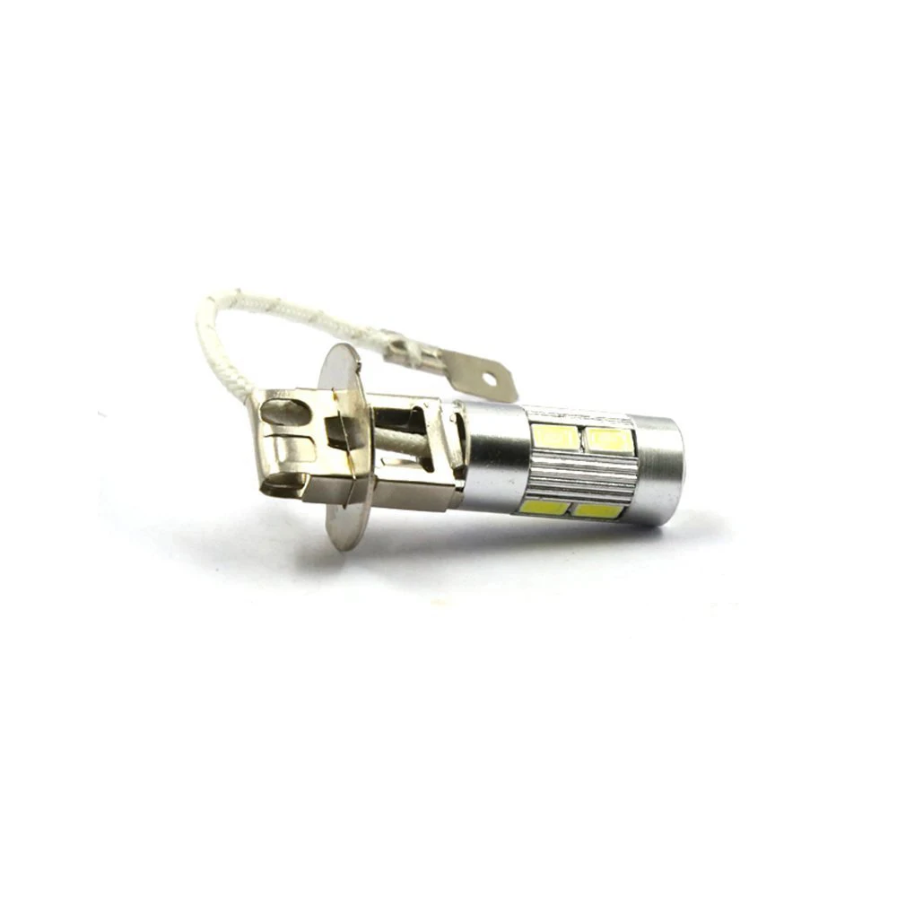 Yushuangyi 10pcs/lot H3 H1 5630 SMD 10 LED White Driving Fog Head Light Headlight Lamp Bulb 12V | Автомобили и мотоциклы