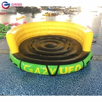 summer water toys inflatable ufo flying boat 3m diameter inflatable flying sofa boat crazy water towable tube inflatable ufo