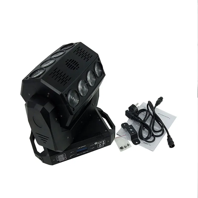 Мини Mirage светодиодный луч 16x12 Вт RGBW Подвижная головка света RGBW DMX 512 сценические огни с эффектом DMX контроллер движущиеся панель фар дальнего света клуб