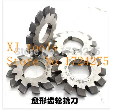 

M1 modulus 22 mm inner hole Pressure Angle of 20 degrees HSS Gear Milling cutter Gear cutter 1-8# 8pcs/let
