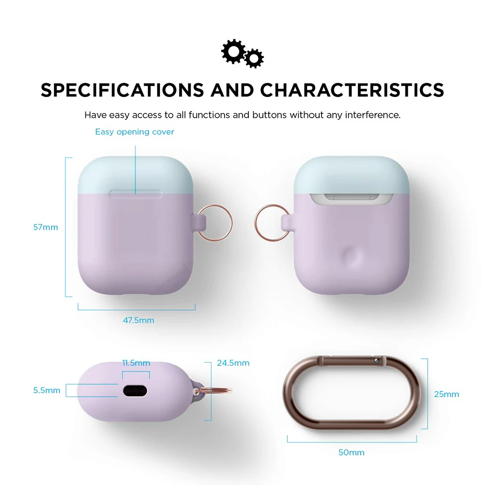 ТПУ силиконовый Bluetooth беспроводной чехол для наушников Airpods защитный Аксессуары