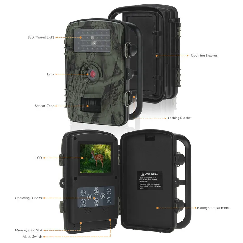 Myeye Hunting Camera HD 1080P Infrared Night Vision Waterproof Camouflage Outdoor Hunt Surveillance | Безопасность и защита