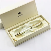 jinhao luxurious rollerball pen with ink refill classic style dragon clip white writing signature pen business office supplies