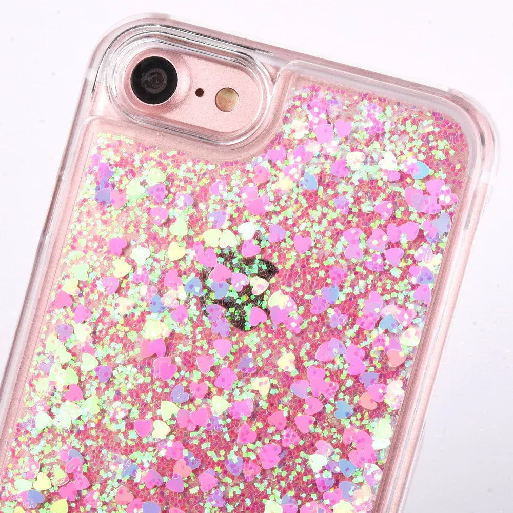 Жесткий чехол-накладка для iPhone 7 8 6 6S Plus с сияющими звездочками динамическая