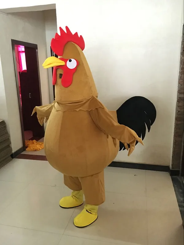 Chicken Mascot Adult Size Cartoon Character Cock Costume Halloween Fancy Dress Christmas Cosplay for Party Event | Тематическая