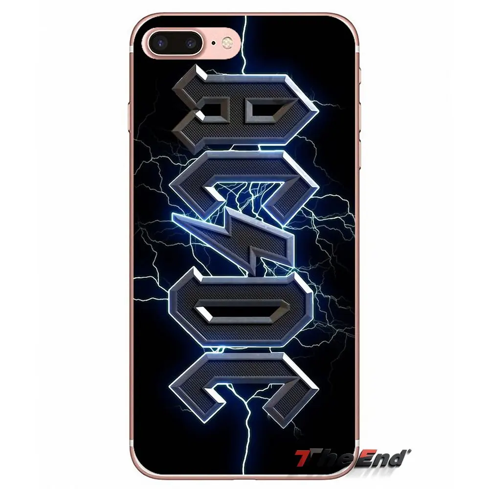 Чехол для Apple iPhone X 4 4S 5 5S SE 5C 6 6S 7 8 Plus 6Plus 7plus 8plus Fundas Coque Music Band ACDC AC DC Malcolm Angus из ТПУ