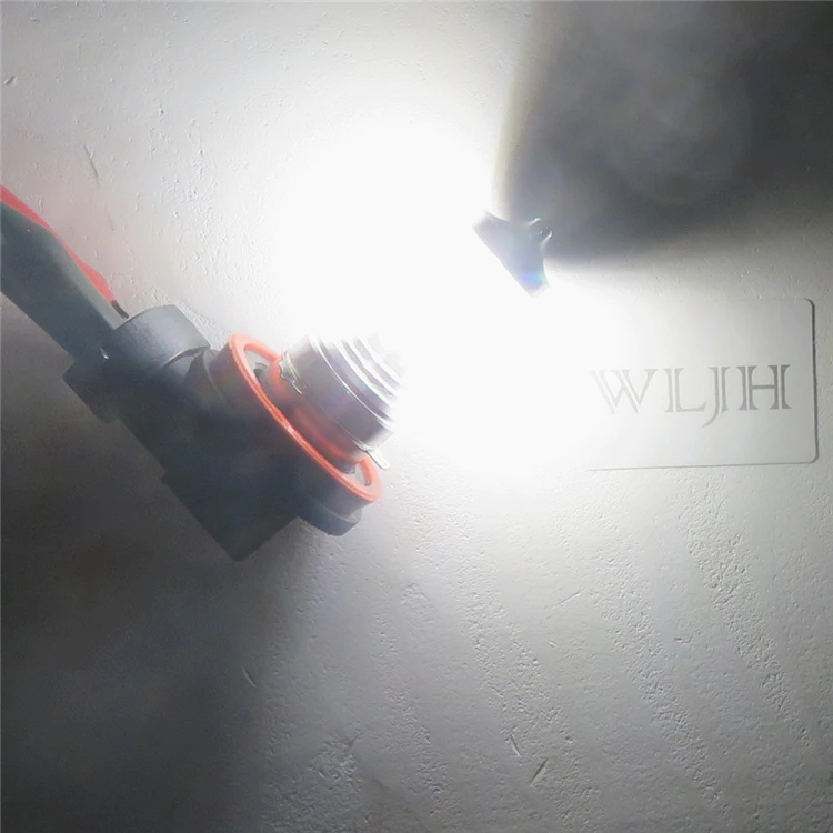 WLJH 2x Авто H8 противотуманные фары светодиодный H9 H11 12 В 24 в 14 Вт вождения DRL лампы светодиодный для DVD панель Forte Optima Rio Rondo Sportage