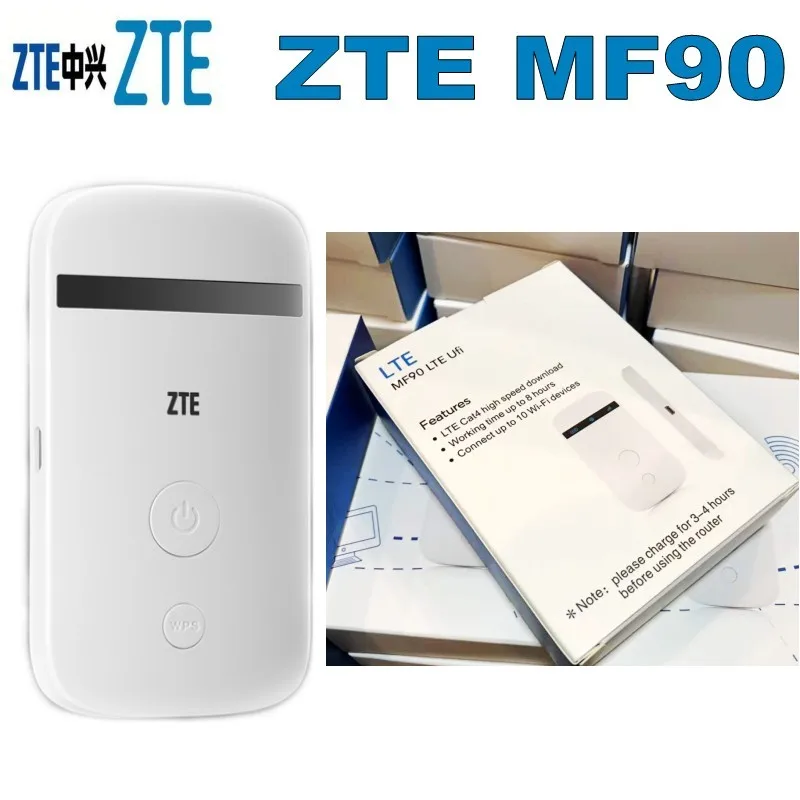 Разблокированный Wi Fi роутер zte MF90 MiFi 4g lte поддержка LTE FDD 800/1800/2600 МГц|usb wireless bluetooth