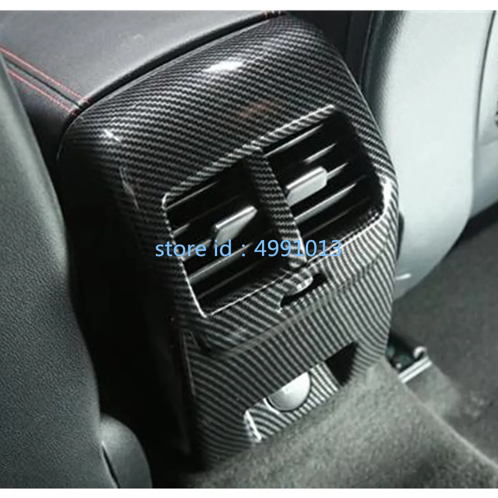 For Ford Focus 2018 2019 2020 Car Cover Inner Outlet Vent Rear Anti-Kick Board Stick Trim Back Smoke Frame Part 1pcs | Автомобили и