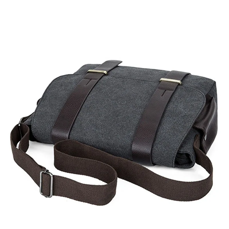 Повседневная мужская сумка через плечо брендовая холщовая дорожная