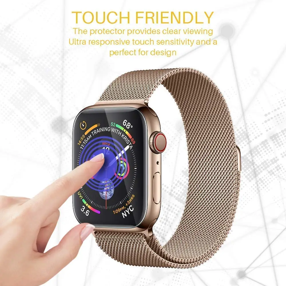 Защитная пленка для Apple watch 38 мм 42 40 44 защитная iwatch series 4 3 2 1 мягкий чехол band
