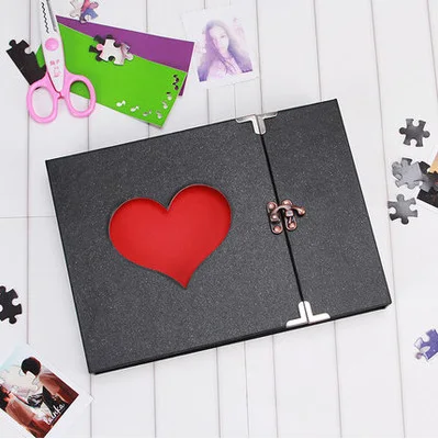 Оригинальные фотоальбомы с вырезами в форме сердца | Дом и сад