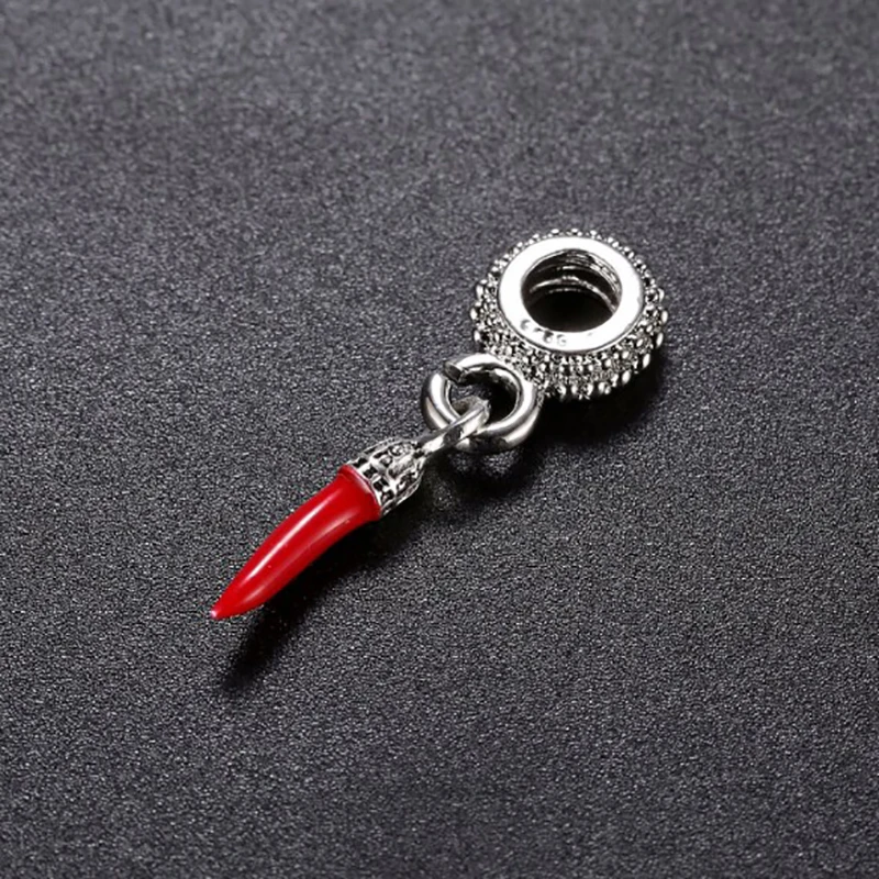 Бусины с красным чили подвески для Pandora оригинальные очаровательные браслеты