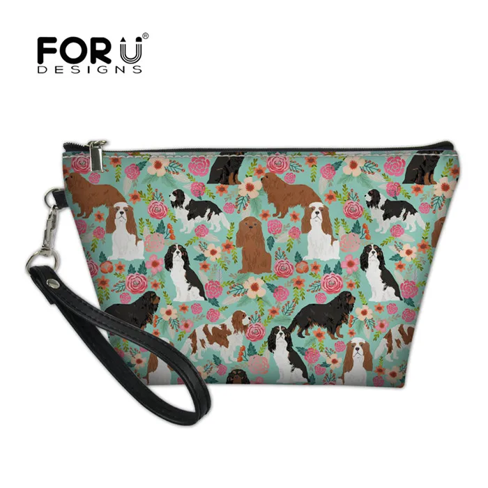 Y4021Z8 FORUDESIGNS, кавалер, король, Шарль, спаниель, печать, косметичка для женщин, косметичка, органайзер для путешествий, красота, несессер, Feminina - Цвет: Y4021Z8