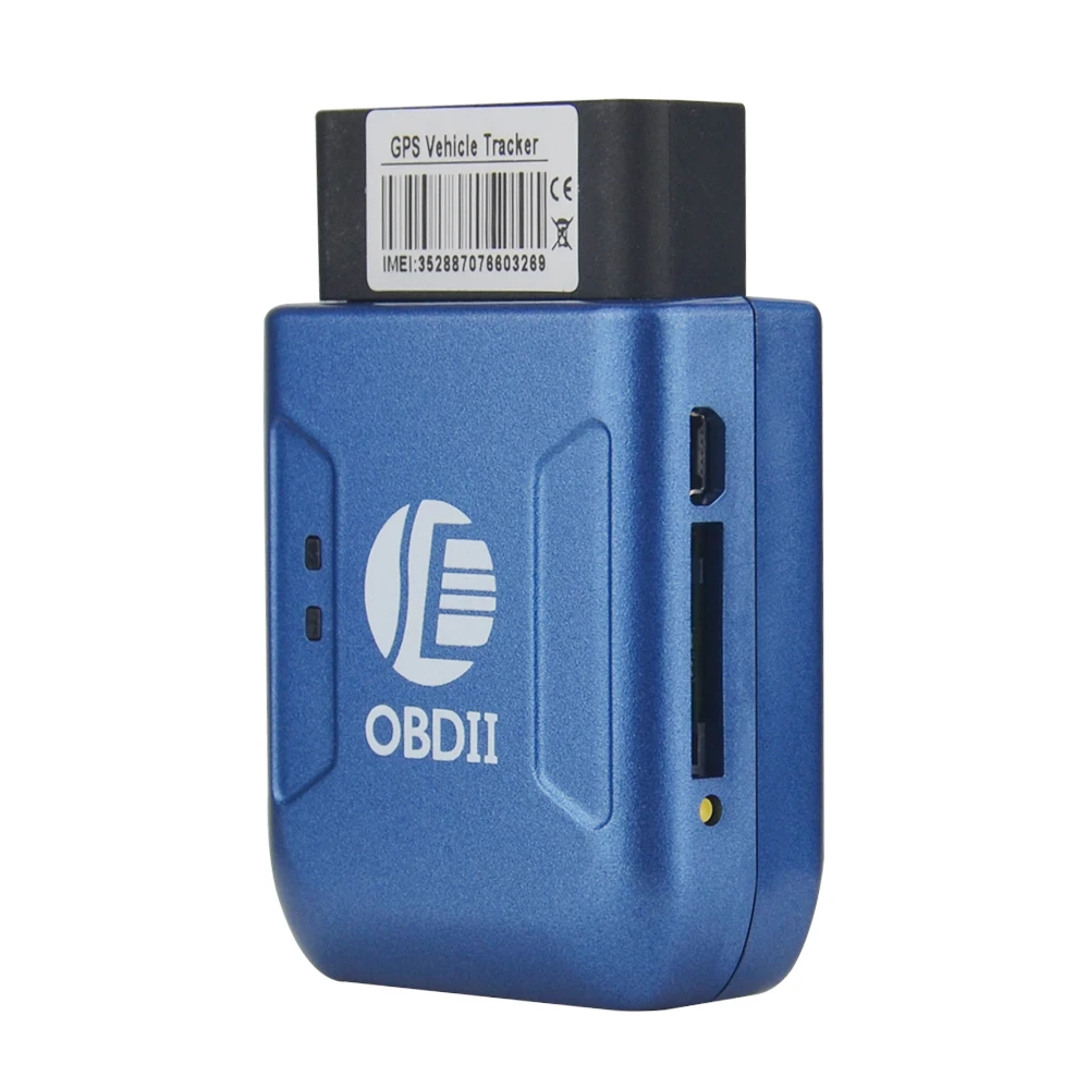 Мини GPRS Автомобильный Трекер OBD II TK206 устройство слежения в реальном времени с гео-забором защита от кражи вибрационная сигнализация локатор