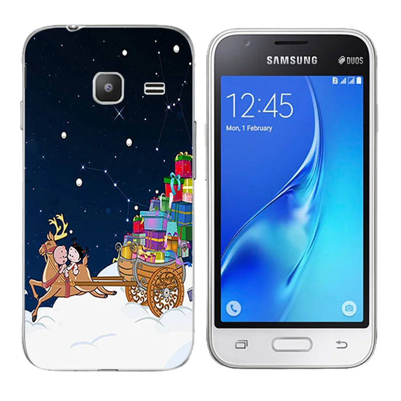 TPU Case for Samsung Galaxy J1 Mini Cover J105 J105H Silicon Phone Merry Day Printing mini Nxt Duos Shell |