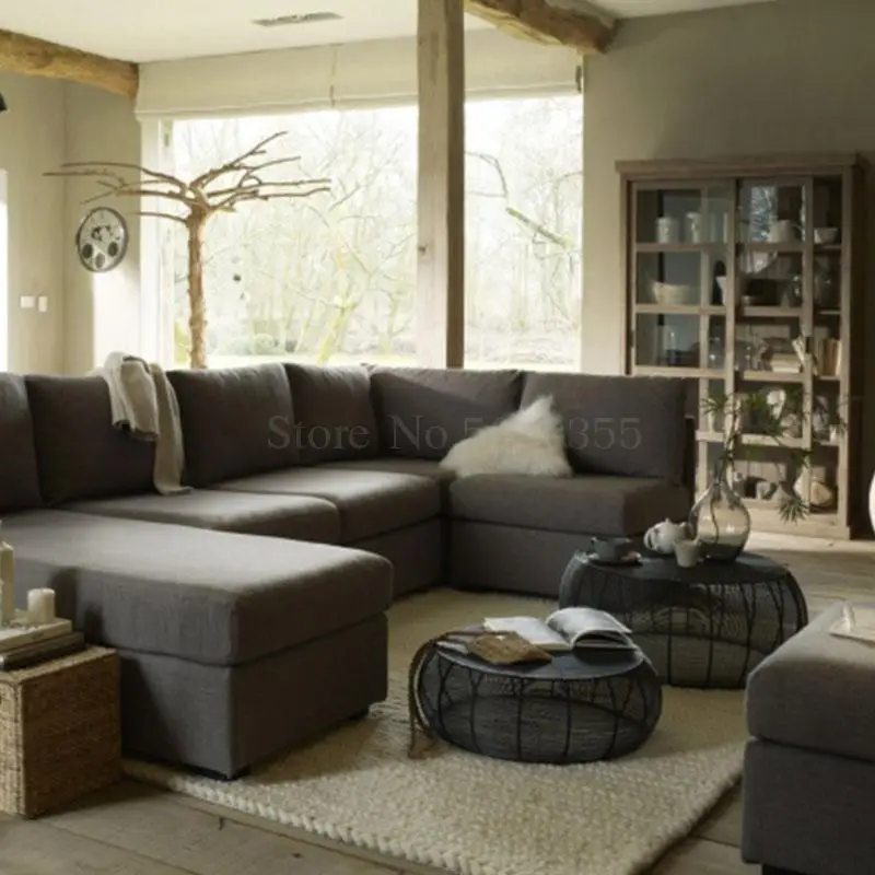 Iron retro coffee table simple modern creative round side several new designer coffee table round