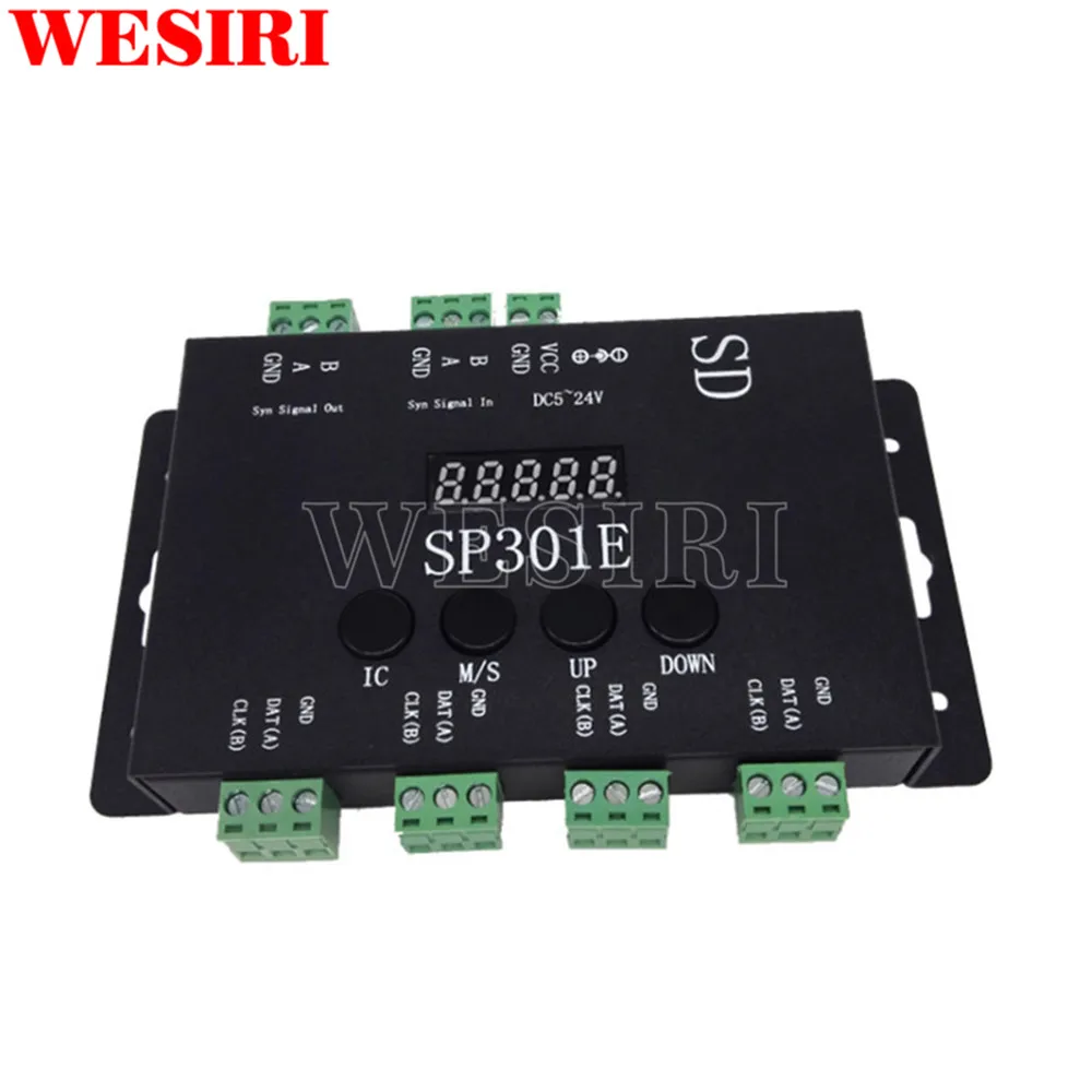 Светодиодный контроллер SP301E для WS2812B WS2811 SK6812 APA102 Адресуемая Светодиодная лента