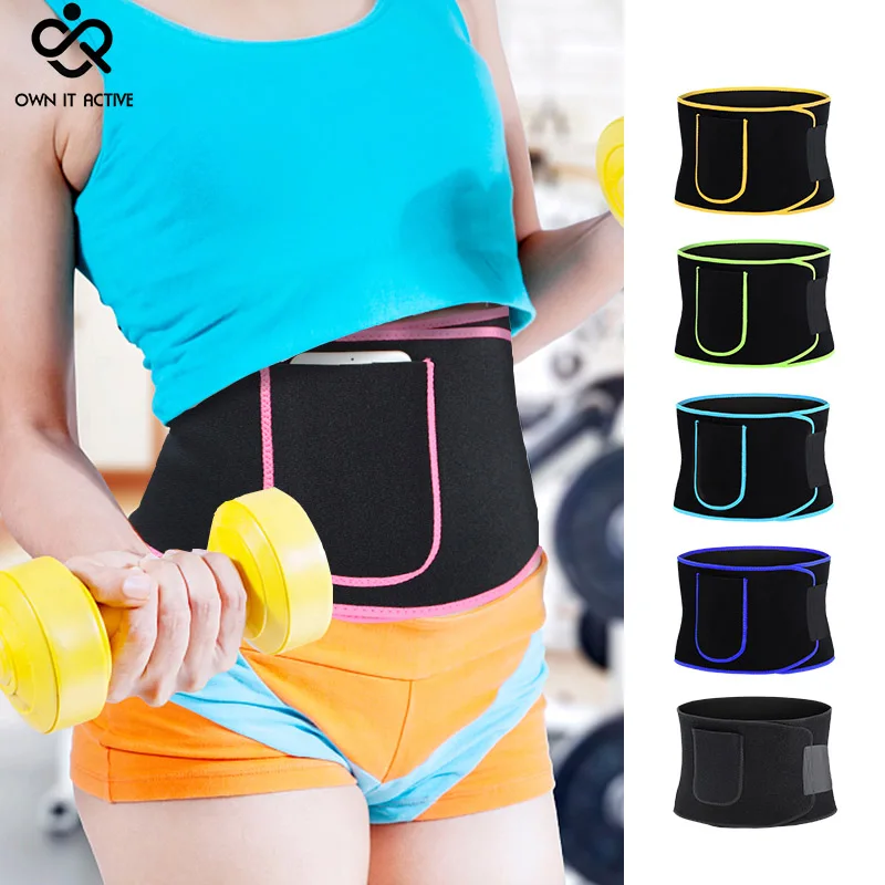 

2019 Women And Men Adjustable Elstiac Waist Support Belt Neoprene Faja Lumbar Back Sweat Belt Fitness Belt Waist Trainer M102