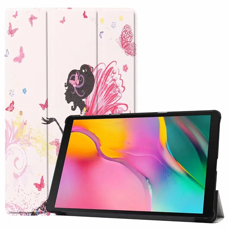 Ультра Тонкий Магнитный смарт-чехол с откидной подставкой для samsung Galaxy Tab A 10,1 SM-T510 SM-T515 T510 T515 чехол для планшета+ пленка+ стилус