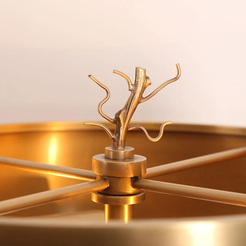 Прикроватные тумбочки Медная настольная лампа для спальни кино и ТВ