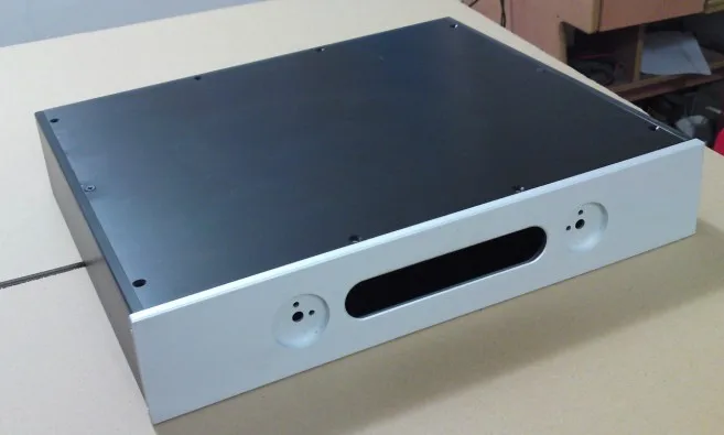 DIY чехол для усилителя 430*80*358 мм 4308 полностью алюминиевый корпус усилителя/чехол