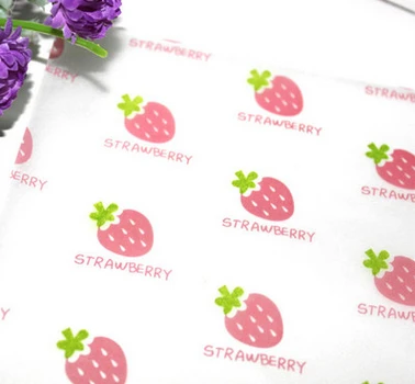 10 пакетов Клубничная Восковая бумага оберточная для пищевых продуктов Пергамент