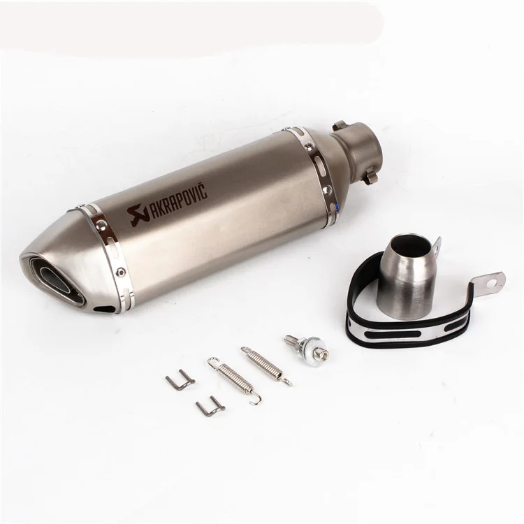 Универсальный мотоцикл Akrapovic выхлоп модифицированный Кроссовый глушитель для FZ6 CBR250 CB600 MT07 ATV Dirt Pit Bike