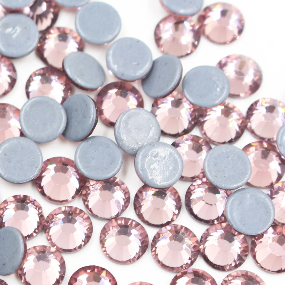 Quality China's first SS20 Light Amethyst Glass Material Rhinestones hot-fix wedding decoration crystal Nail Rhine stone | Дом и сад