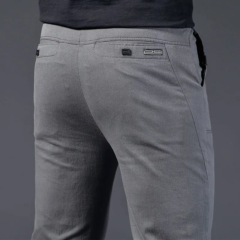 Брюки мужские прямые однотонные брендовые длинные штаны Повседневная модная