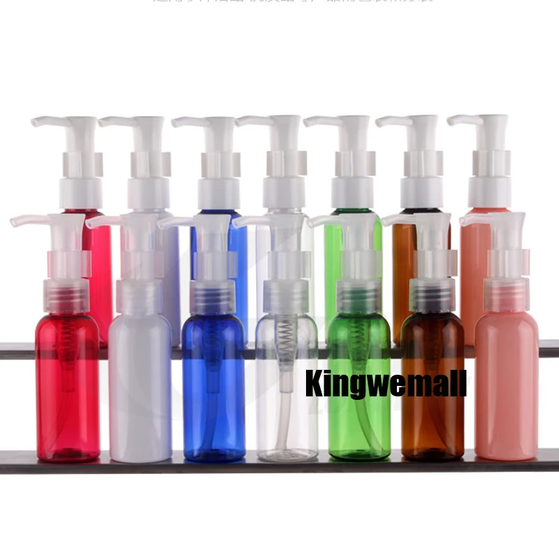

300pcs/lot 50ml Hot Sale Empty Plastic Lotion Oil Mini Bottles with Oil Pump New Drop Shipping