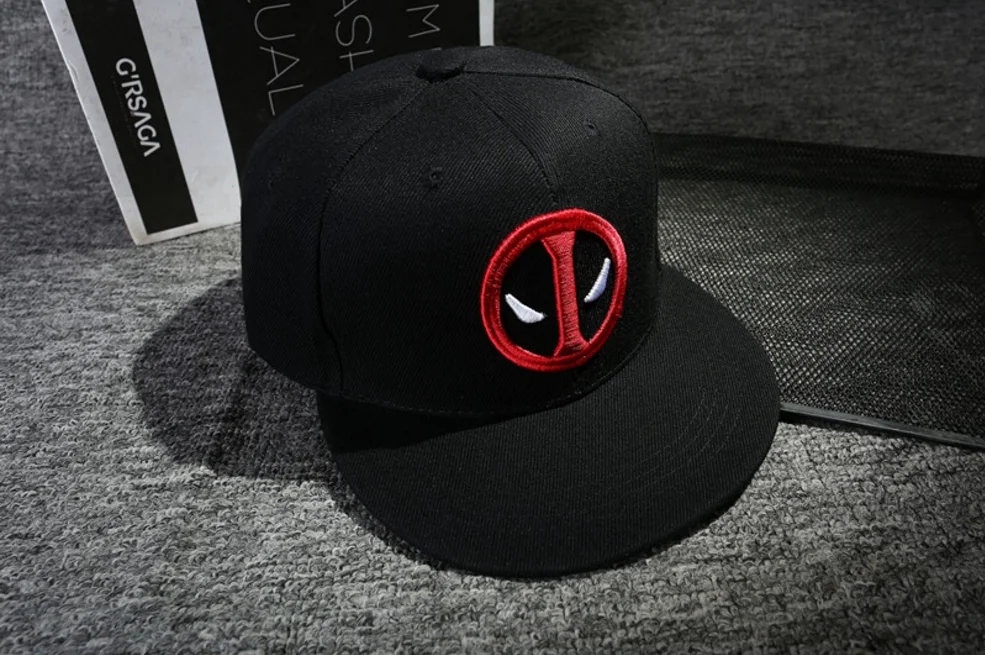 Аниме дэдпул вышивка хип-хоп Snapback шляпа хлопок Повседневная плоская бейсболка для мужчин и женщин Gorras Повседневная кость подарок на день рождения