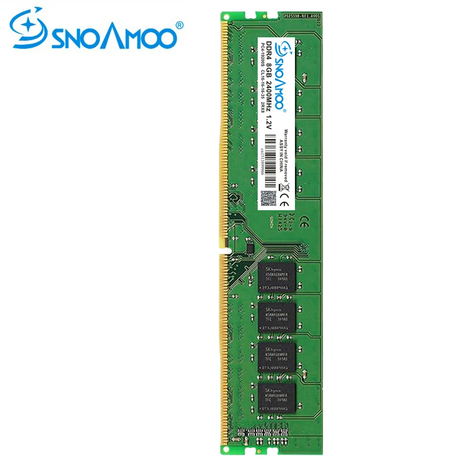 SNOAMOO DDR4 4G Настольные ПК RAMs 2133 МГц PC4-17000S 1,2 V DIMM 8G 2400 МГц