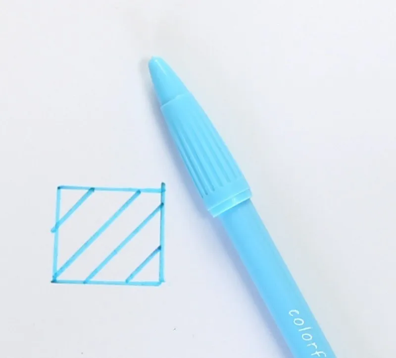 Bright blue 1 шт.(36 цветов) акварельные кисти маркеры для детей художественные школьные FineLiner принадлежности для рисования - Цвет: Bright blue