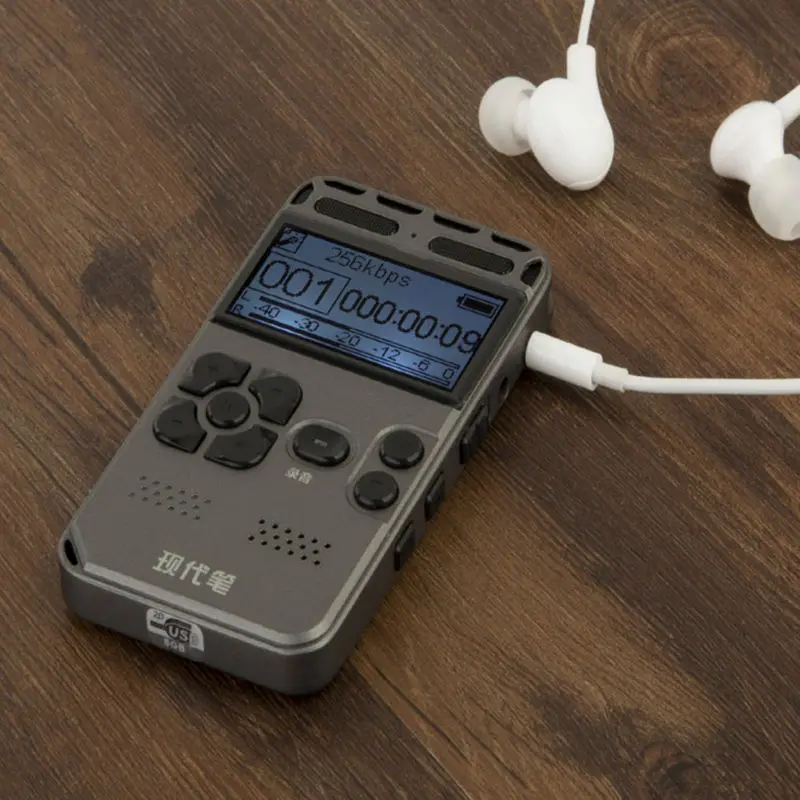 Цифровой диктофон 8 ГБ Диктофон профессиональный стали стерео аудио мини Mp3 player Pen