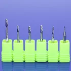 Спиральный резак с одной канавкой 1,0x3 мм, 10 шт., 3 А, Высококачественная Концевая фреза с ЧПУ, карбидная фреза, фреза для фоторезака