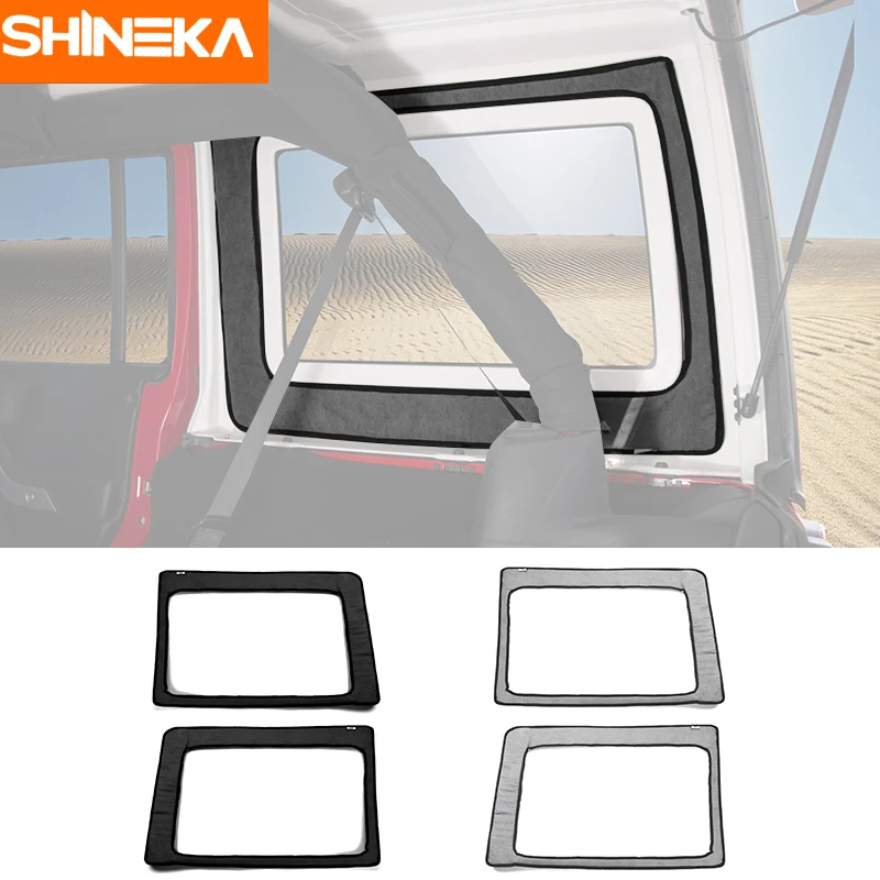 SHINEKA Автомобильный интерьер окна крыша Hardtop теплоизолированный хлопковый комплект для Jeep Wrangler 2 двери 4 двери 2012