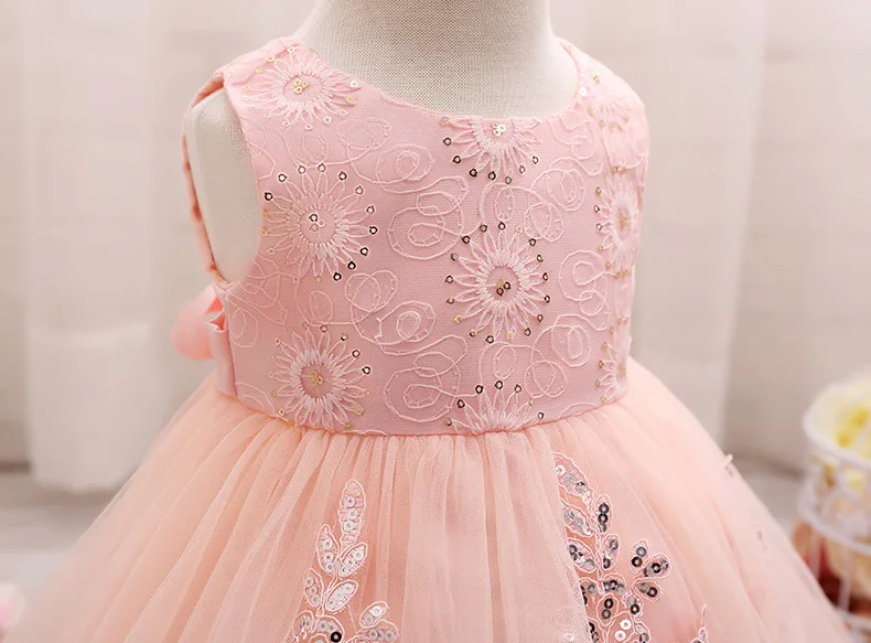 Платья для маленьких девочек Одежда новорожденных с цветочным принтом и