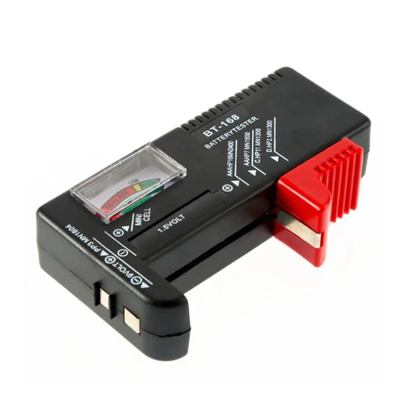BT168 Универсальный тестер проверки батареи для AA AAA C D 9V 1 5 V кнопочных