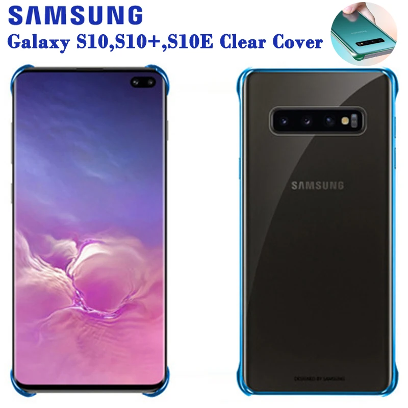 Оригинальный Samsung противоударный мягкий чехол для телефона в виде ракушки Galaxy S10 X