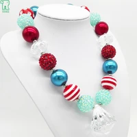 kids vintage pendant necklace 2020 baby girls chunky bubblegum bead necklaces