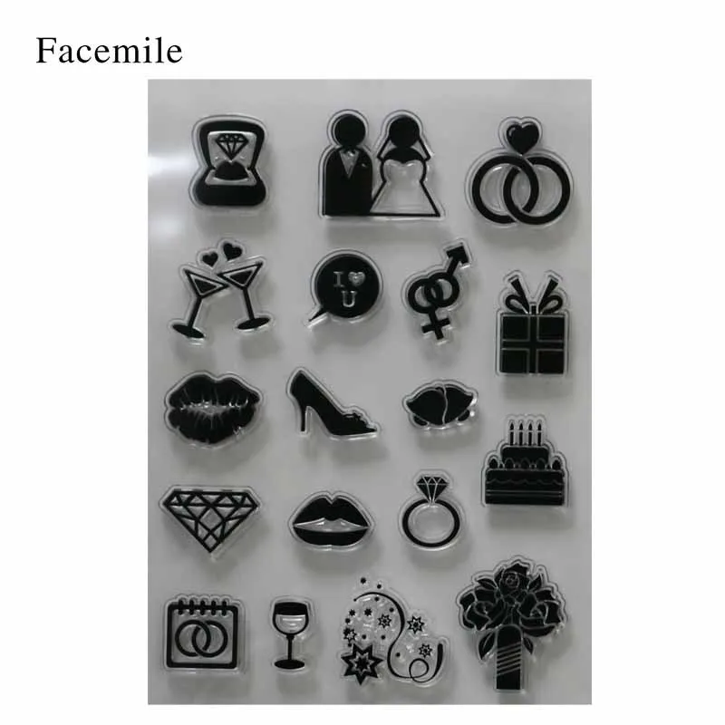 1 шт. милый прозрачный силиконовый штампы для DIY Скрапбукинг изготовления