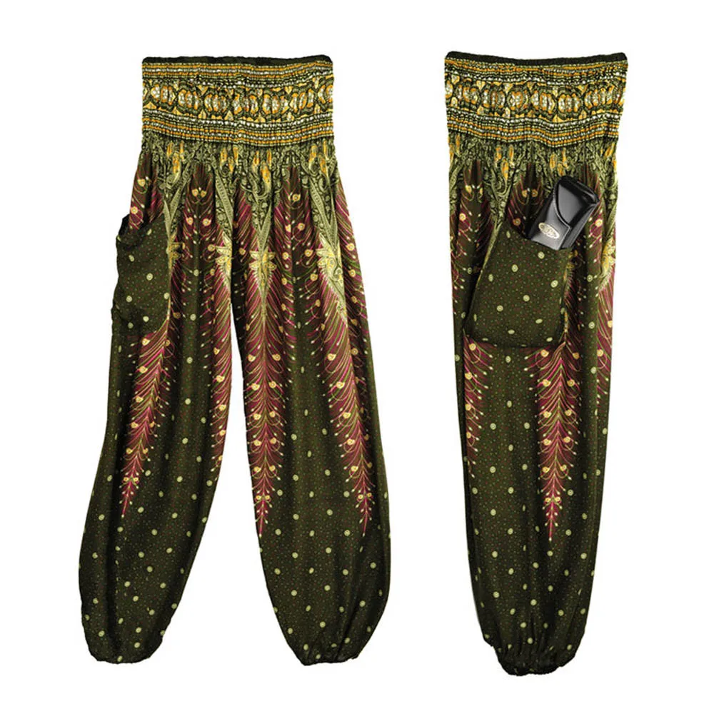 JAYCOSIN Новинка, мужские и женские тайские шаровары, Boho Festival Hippy Smock, брюки с высокой талией, прямые поставки, 9 августа