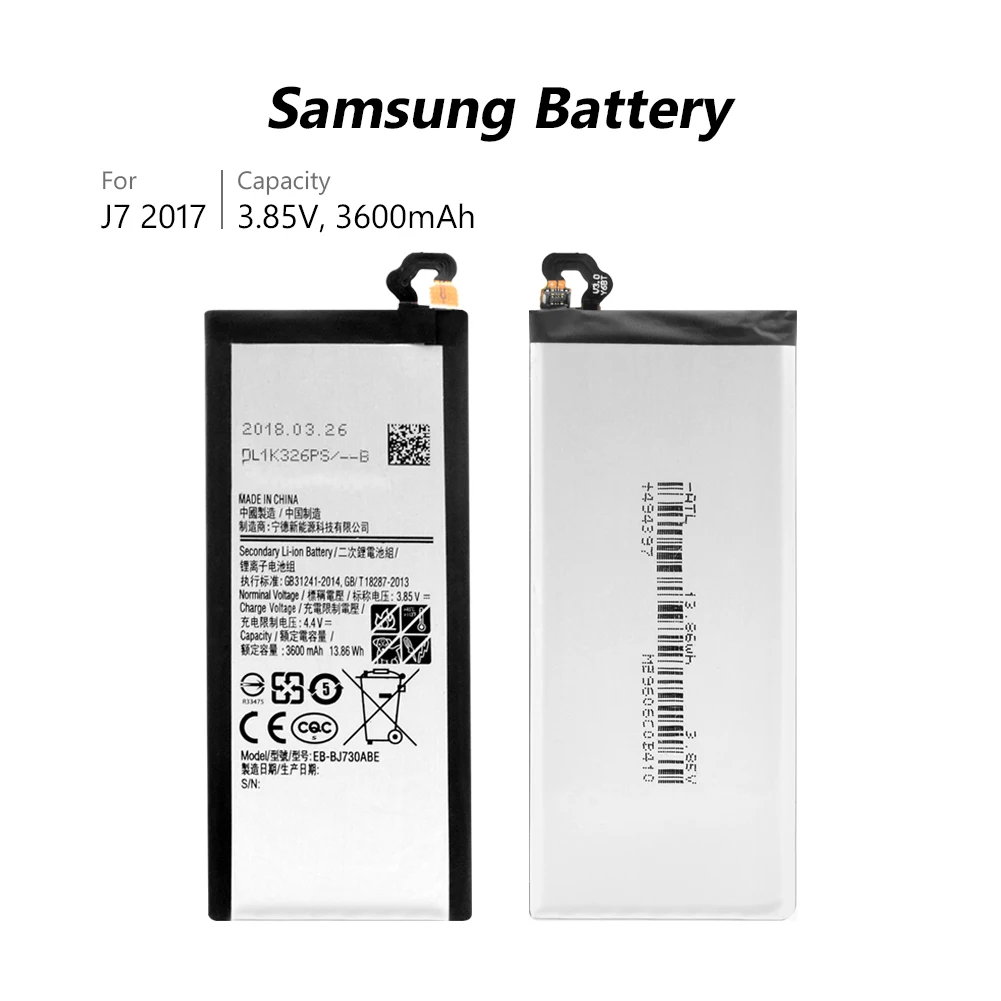 Запасная батарея для Samsung Galaxy J7 Pro J730GM J730K J730FM|Перезаряжаемые батареи| |