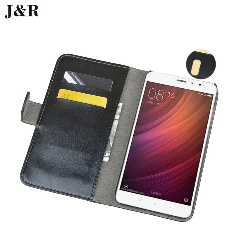 Luxury PU Leather Cover For Xiaomi Redmi Note 4 Flip Phone Case hongmi Bags Protective J&ampR Accessories | Мобильные телефоны и