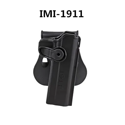 1911 black holster Военная армейская IMI 1911/G17/M92 кобура для пистолета Beretta 92 Полимерная Кобура Roto журнал страйкбол тактическая кобура - Цвет: 1911 black holster