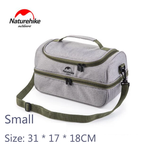 Small Gray Naturehike уличная сумка для сохранения еды термос сумки для пикника Кемпинг вечерние водонепроницаемый инкубатор изолированный мешок с подогревом еды мешок - Цвет: Small Gray