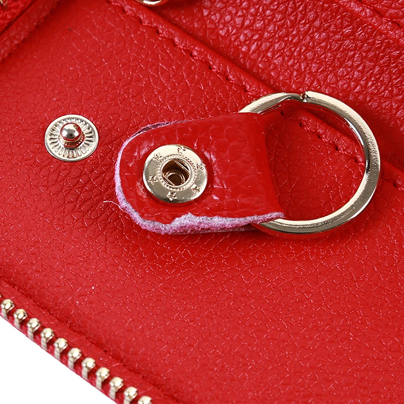 2018 Новый Для женщин мужчин кожаный кошелек на молнии сумка ключа автомобиля